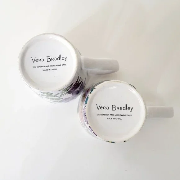 Vera Bradley Floral Mugs Set of Two - Picture 6 of 6